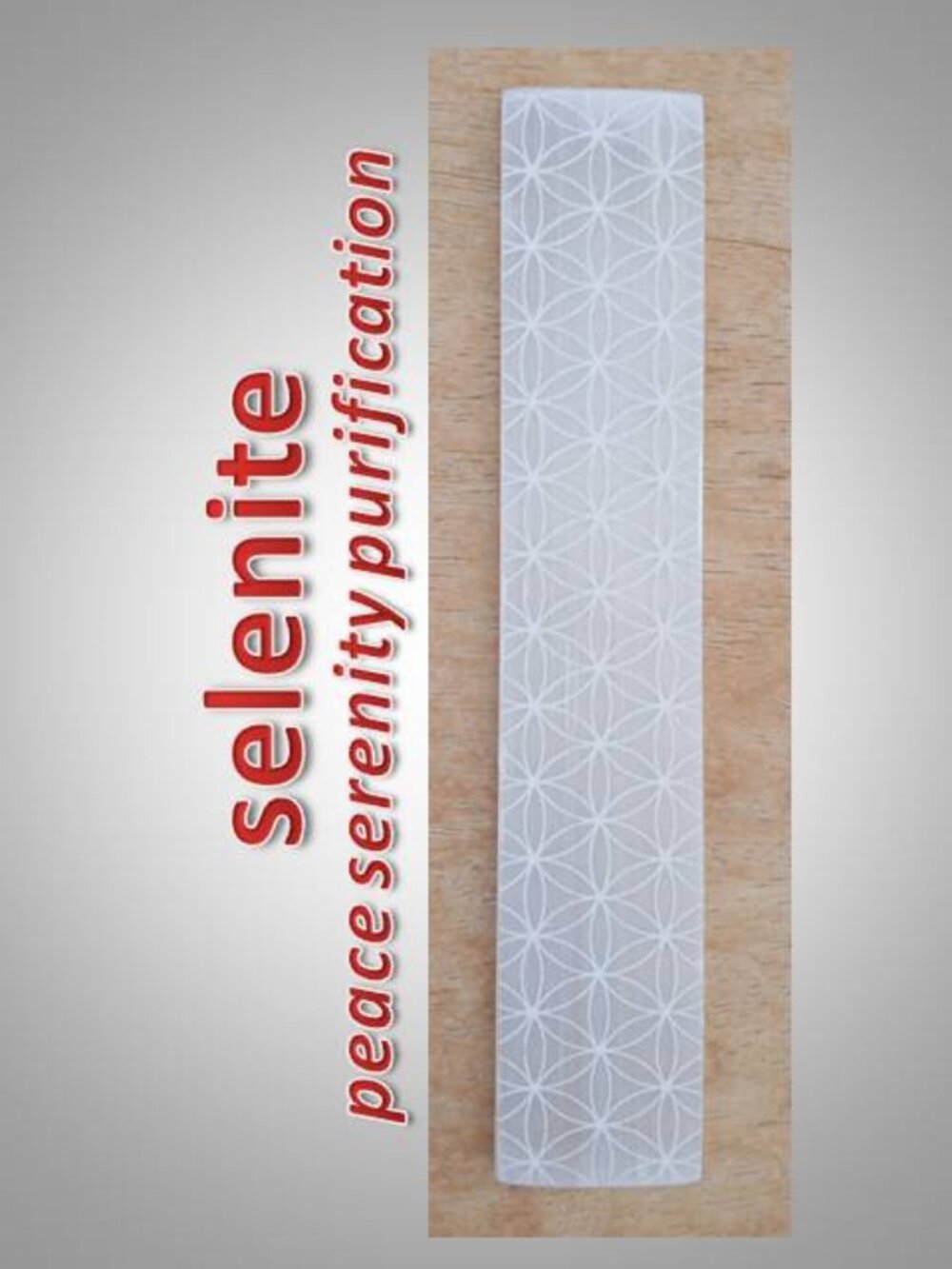 #1 Selenite stone crystal charging plate / stick Chakra Purification